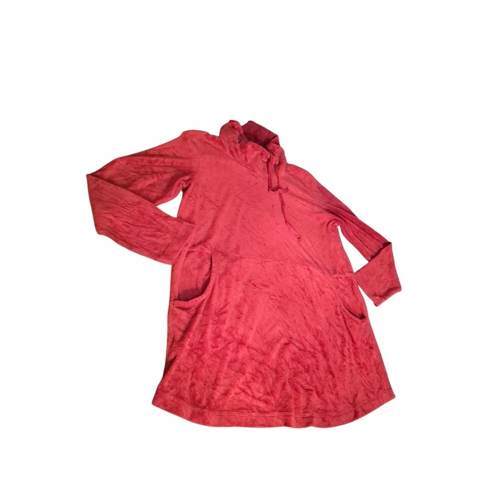 Pure Jill Sweater Womens Tunic Velour Velvet Long Sleeve Cowl Neck Top SZ M Wine - Picture 3 of 6